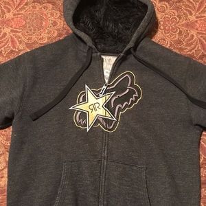 Fox rockstar zip up hoodie
